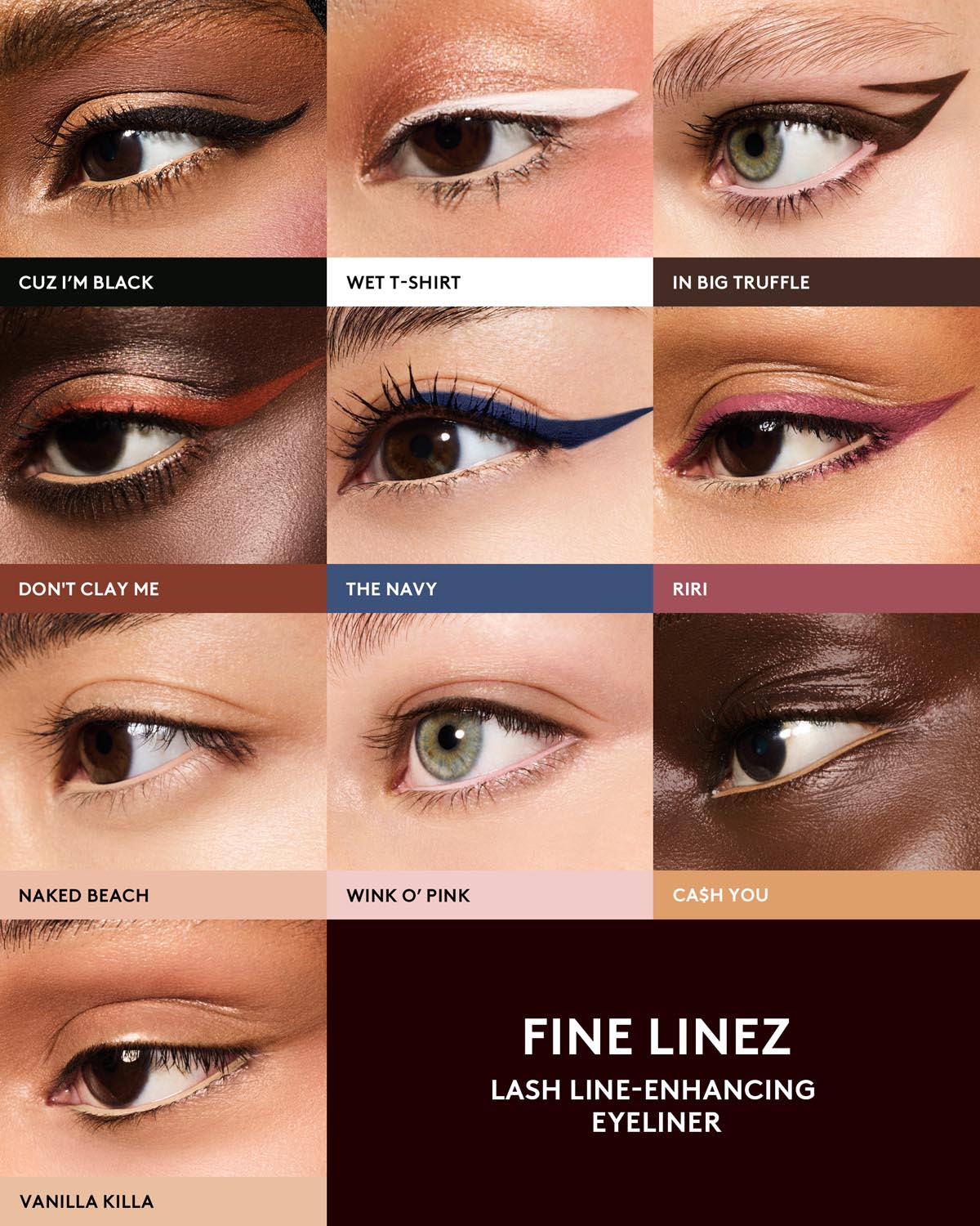 Bold Eye Essentials Bundle: Eyeshadow Stick. Gel Eyeliner + Mascara - Image 2