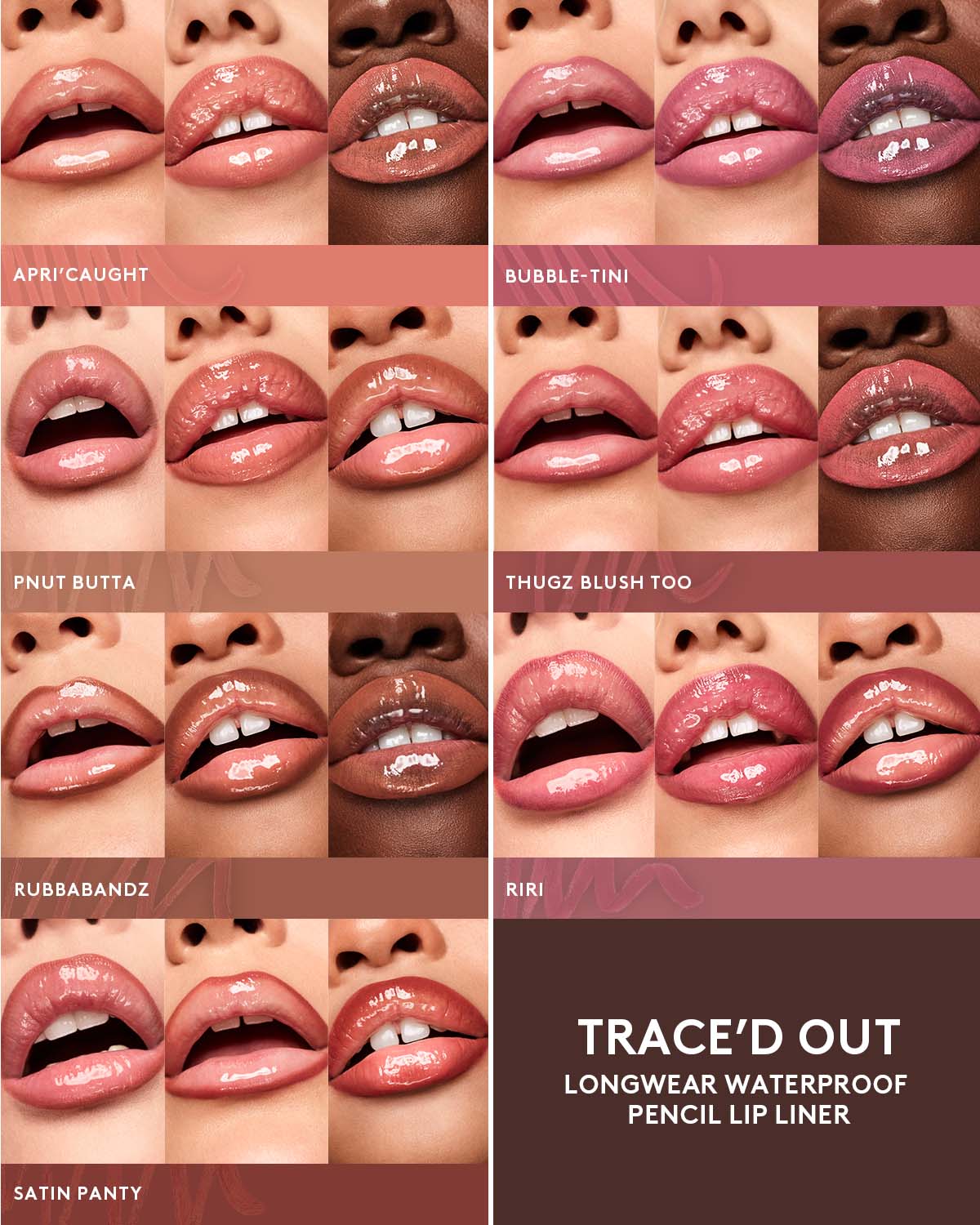 Trace'd Out Longwear Waterproof Pencil Lip Liner — Bubble-tini - Image 8